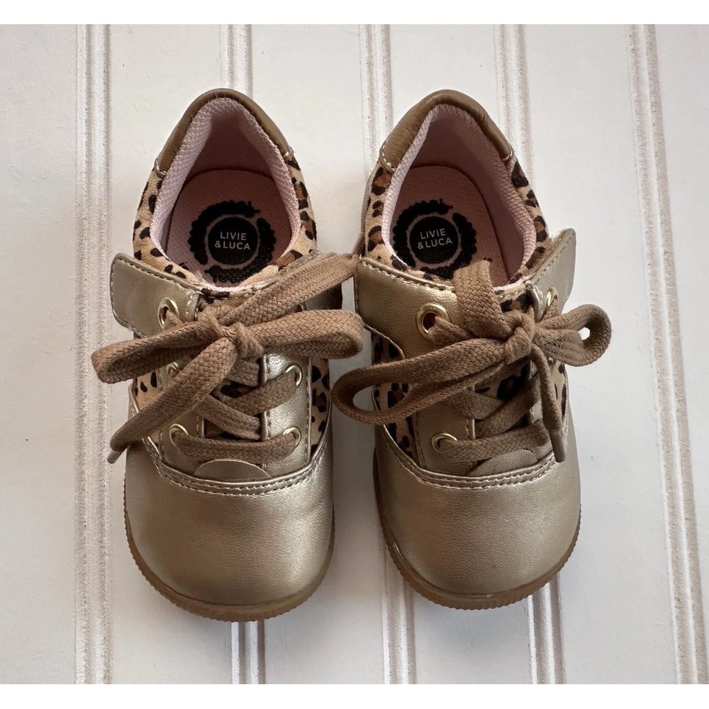 Live And Luca Size 5 Leopard Toddle Shoes